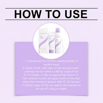 AUROLYSE™Gentle Hair Removal Cream – Smooth, Soft Skin for Body & Legs