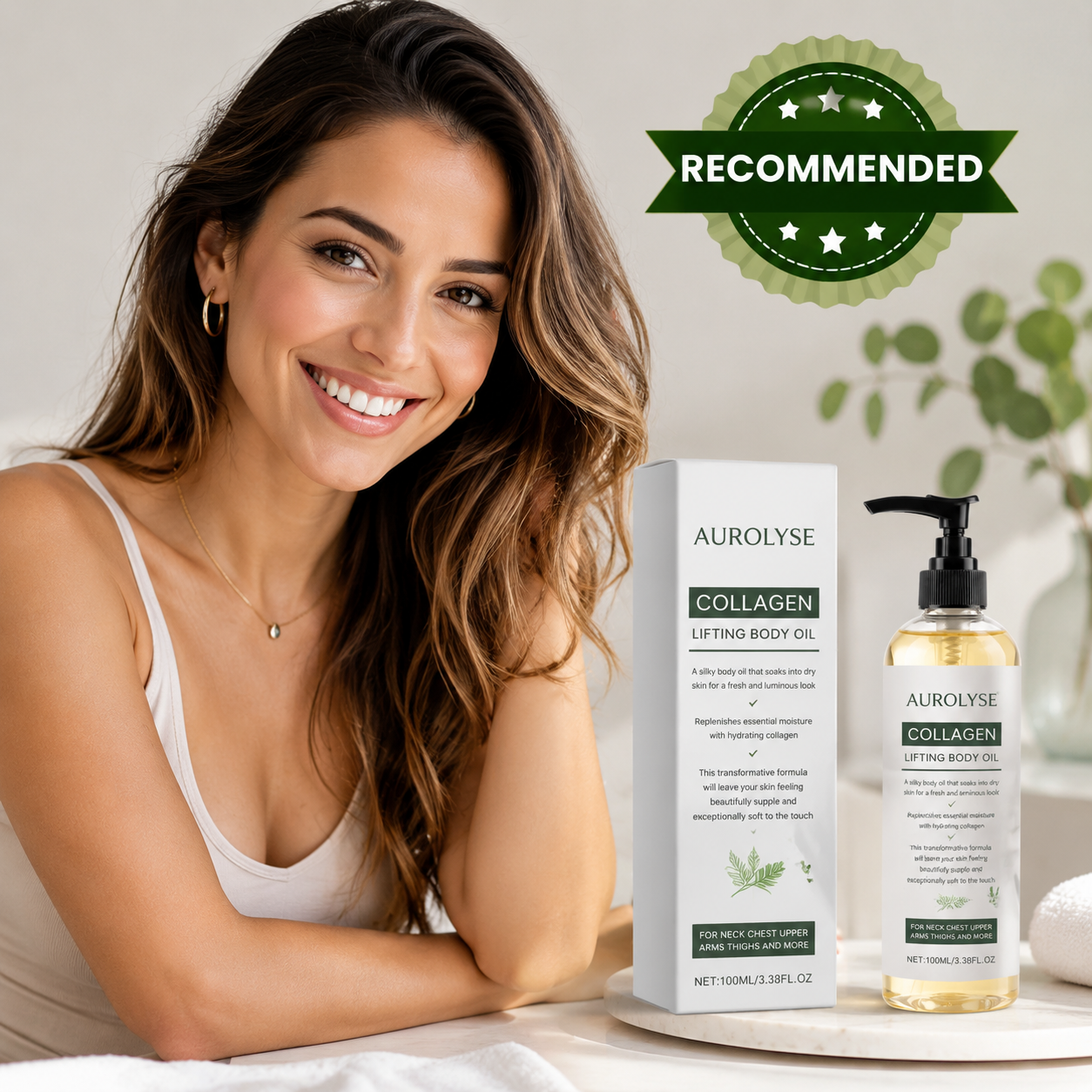 AUROLYSE™ Collagen Oil | Advanced Collagen Body Oil for Firmer, Smoother and More Youthful-Looking Skin