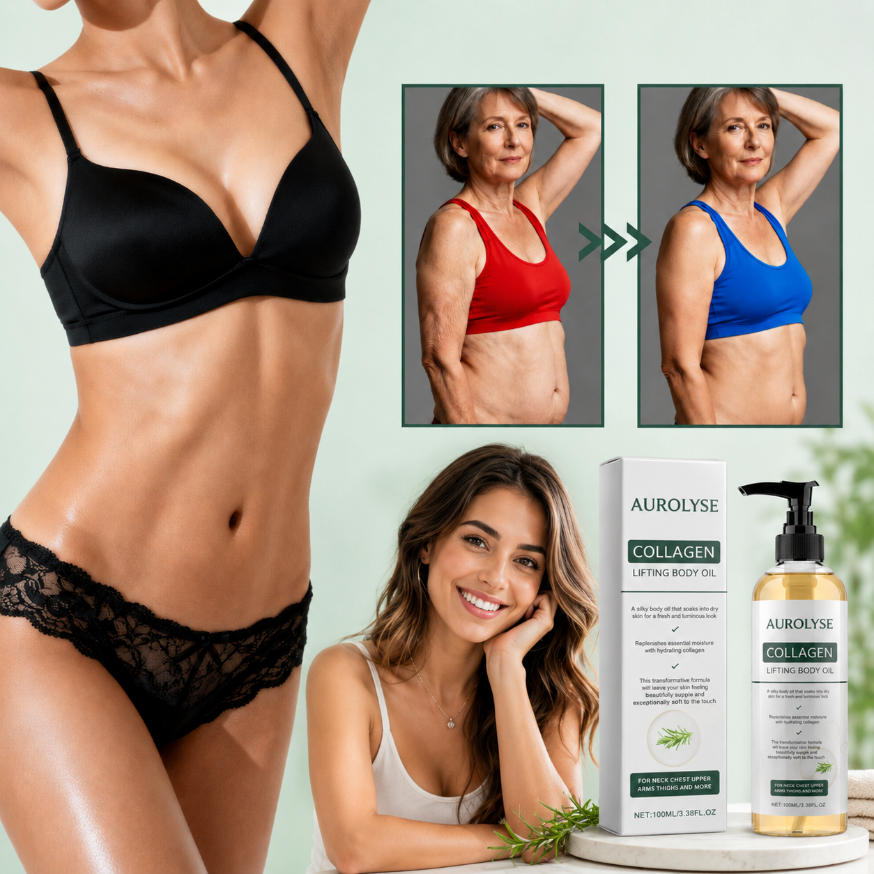 AUROLYSE™ Collagen Oil | Advanced Collagen Body Oil for Firmer, Smoother and More Youthful-Looking Skin