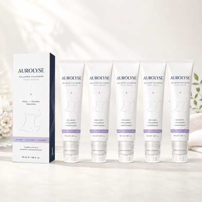 AUROLYSE™ 5-Roller Neck Firming Cream – Collagen & Hyaluronic Acid for Smoother, Tighter-Looking Neck Skin